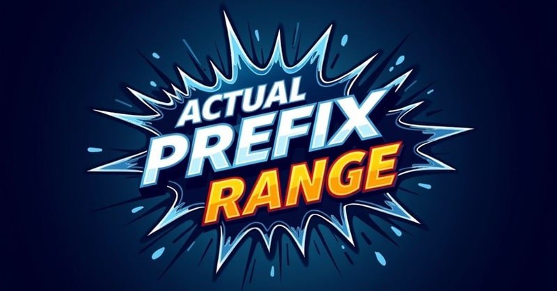 TNT's Actual Prefix Range
0981 What Network